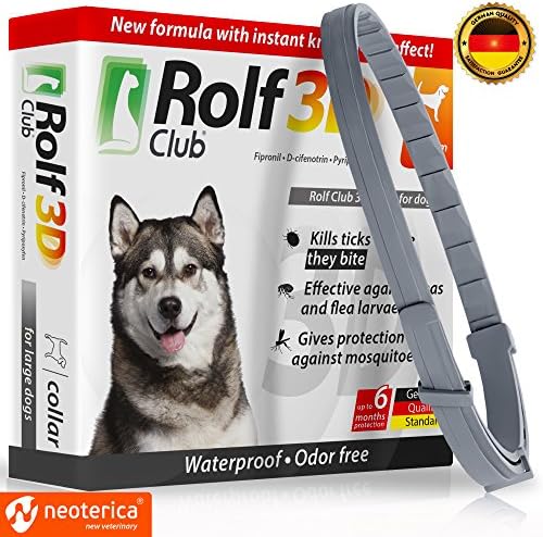 FLEA Collar for Dogs โ Flea and Tick Prevention for Dogs โ Dog Flea and Tick Control for 6 Months โ SAFE Tick Repellent โ WATERPROOF Tick Treatment
