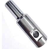 304 Stainless Steel Ice Auger Drill Adapter Fits Drill Chuck: 1/2" Plus and 1/4" Hole for 1/4"-20 Wing Bolts & Locking Screws