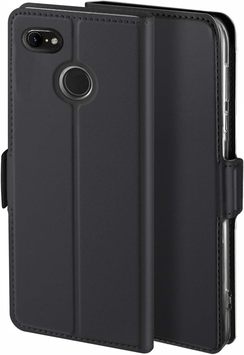 YATWIN Phone Case for Google Pixel 3a, Premium Leather Folio Cover for