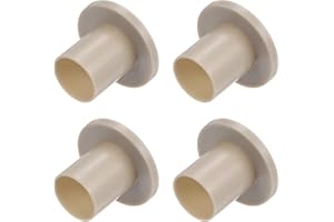 Kozelo 4pcs Nylon Flanged Sleeve Bearings [16mm Bore x 18mm OD x 23mm Length] Nylon Plastic Bushings for Shaft, Grey