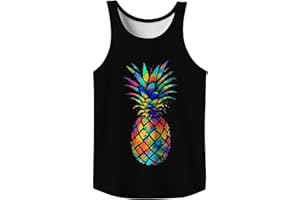 WANGSTAR Mens Tank Tops Summer Sleeveless Shirts Beach Graphic Tank Tops Men 4th of July Tank Top Cut Off Patriotic Shirts