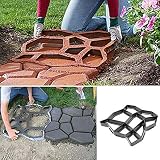 ausuky Garden Floor Path Maker Mould DIY Concrete Cement Stone Form Template view 2