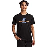 Naruto Shippuden Neon Character Line Art Men's Black Crew Neck Short Sleeve T-Shirt