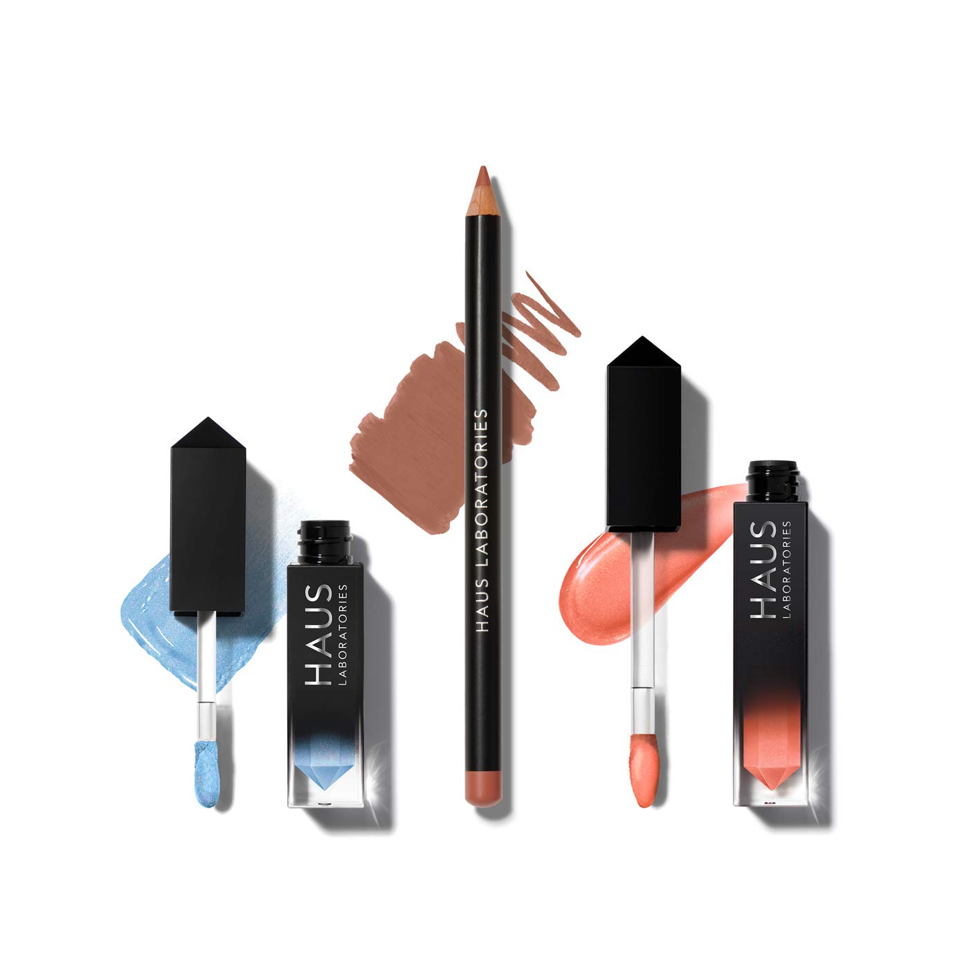 HAUS LABORATORIES By Lady Gaga: HAUS OF COLLECTIONS | Makeup Kit with Bag, Liquid Eyeshadow, Lip Liner Pencil, and Lip Gloss Available in 13 Sets, Vegan & Cruelty-Free | 3-Piece Value Set — image 1
