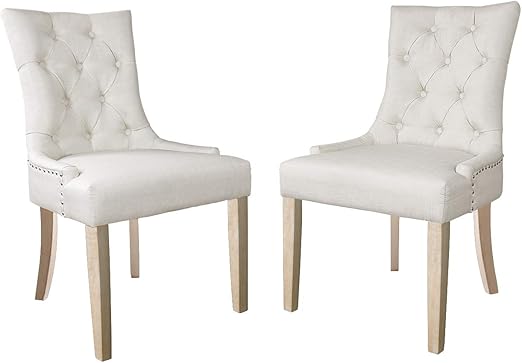 Amazon Com Dinner Chairs Upholstered Accent Fabric Dining Chair