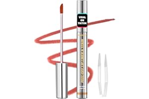 nakido Lip Stain - Lip Stain Peel Off | Waterproof, Transfer-Resistant, Smudge-Proof | Precise Application, One-Peel Finish | Long Lasting Lip Liner Stain for All-Day Color Hold（Coral Pink）