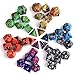 KUUQA DND Dice Set Dungeons and Dragons MTG RPG Polyhedral Dice Set with Pouches 7 x 6 (42 Pieces)