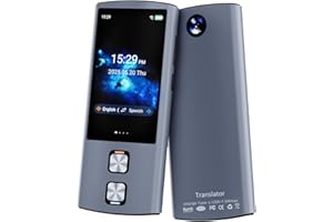 GENERIC Language Translator Device, 159 Languages, 2025 AI Pocket Offline Instant Voice Translator, English to Spanish Translator Device, Communication Translation Device for Business Travel Study