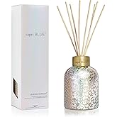 Capri Blue Reed Diffuser - Reed Diffuser Set Includes Scented Oil, Sticks, and Mercury Iridescent Glass Bottle - Home Decor Room Fresheners - Havana Vanilla (5.7 fl oz)