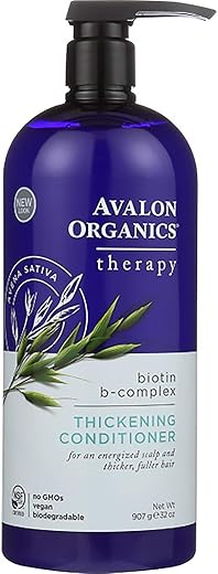 海外直送品Avalon Organics Biotin-B Complex Shampoo, 32 OZ [並行輸入品]