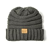 NRUTUP Winter Warm Hats Knit Soft Stretch Cable