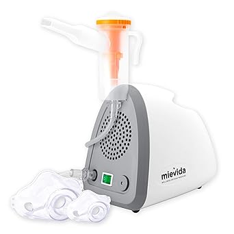 MIEVIDA Mi-HALE 59 Compressor Nebulizer for Child & Adult with Medi Control Technology and 360 Inhaler Rotation for Effective Delivery of Medication,white, 1 piece