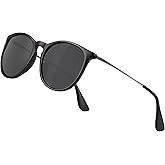 Yaserra Vintage Round Polarized Sunglasses for Women Men Classic Retro Trendy Designer Style Sun Glasses UV400 Protection