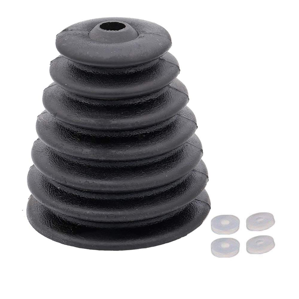 Nuluxi Electric Hammer Drill Dust Collector Impact Drill dust Cover Dustproof Impact Power Tool Device Durable Simple Sealing Electric Tool Accessories with 4 Rubber Ring Durable (Black)