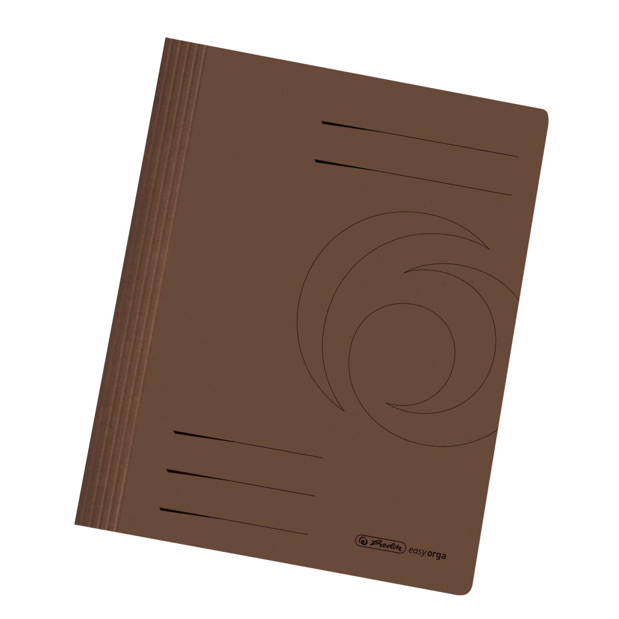 Herlitz A4 Manilla Folded Flat File - Brown (Pack of 10)