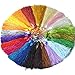 100PCS 13CM Thick Handmade DIY Tassels Multicolored Mini Tassels for Bookmarks Souvenir Jewelry Making, DIY Craft Accessory (25Colors, 5 Inches)