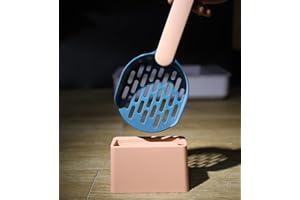 croselyu Pet Cat Litter Scoop Filter Cat Litter Cat Poop Tool High-Grade ABS Plastic Cat Litter Scoop is Durable, 1 PCE (Pink)