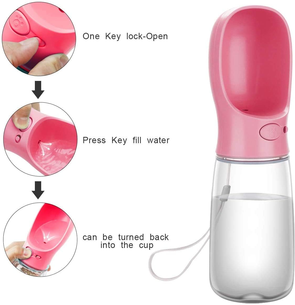 COTOP Portable Dog Water Bottle 350/550ml - Image 3