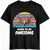 T Shirts for Men Graphic Tees Men Eagle Crew Neck Mens Shirts Short Sleeve Spread Wings Casual T-Shirt