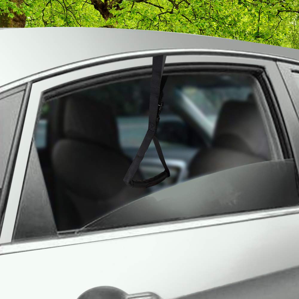 ixaer Automotive Standing Support Mobiity Aid & Adjustable Safety Vehicle Support Handle Portable Nylon Car Assist Handle