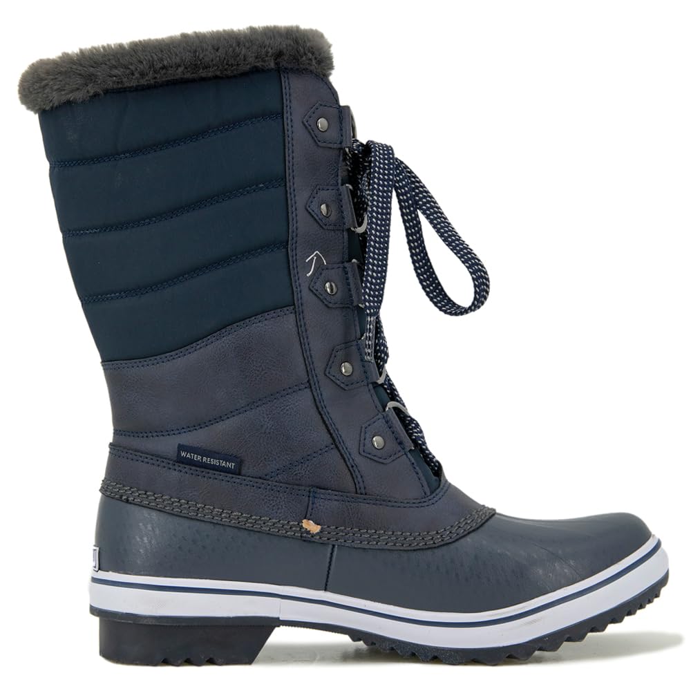 JBU by Jambu Women’s Siberia Water Resistant Snow Boot, Navy, 7