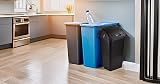 Easy Shopping 60L Swing Bin Black with Curved Lid Plastic Dustbin view 8