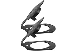 OATIPHO Fishing Rod Holder Cap Flush Mount Gasket 2Pcs Black for Kayak Track Mount and Boat Use