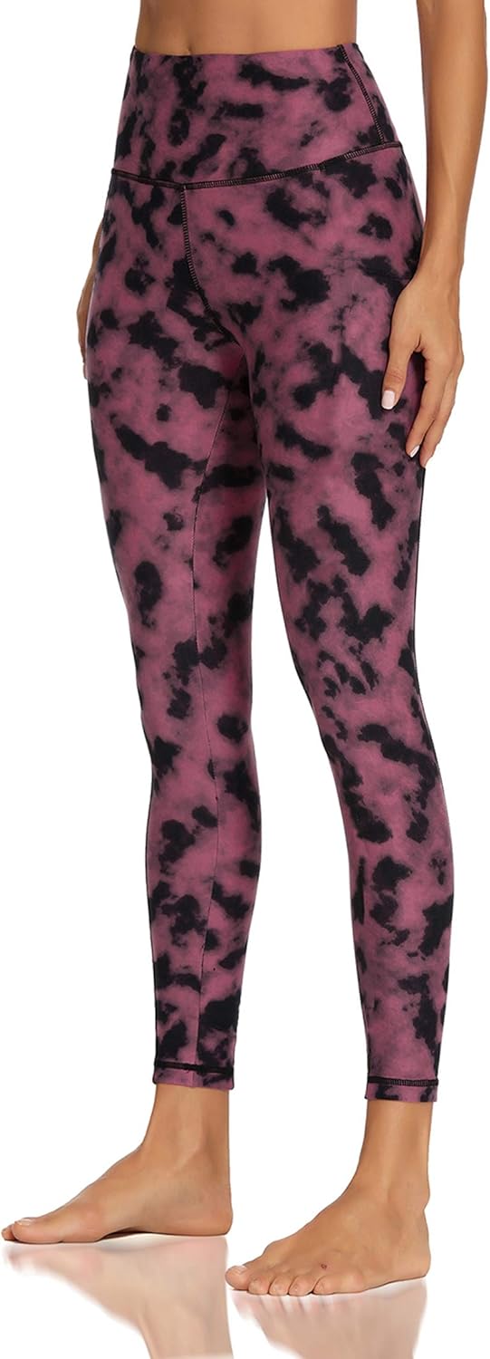 CAMPSNAIL High Waisted Leggings for Women - Soft Slim Tummy Control Printed Pants for Running Cycling Yoga : Clothing