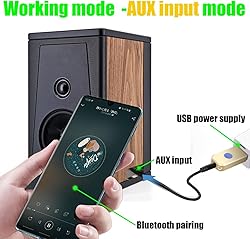 QOFOWIN mini Bluetooth 5.3 Cars Adapter, USB