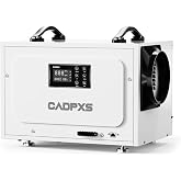 CADPXS 125 Pints Crawl Space Dehumidifier, Commercial Dehu with Drain Hose | Auto Defrost, Memory Restart, 5 Years Limited Warranty, for Industrial Grade Water Restoration &amp; Basement, Up to 1500 Sq Ft