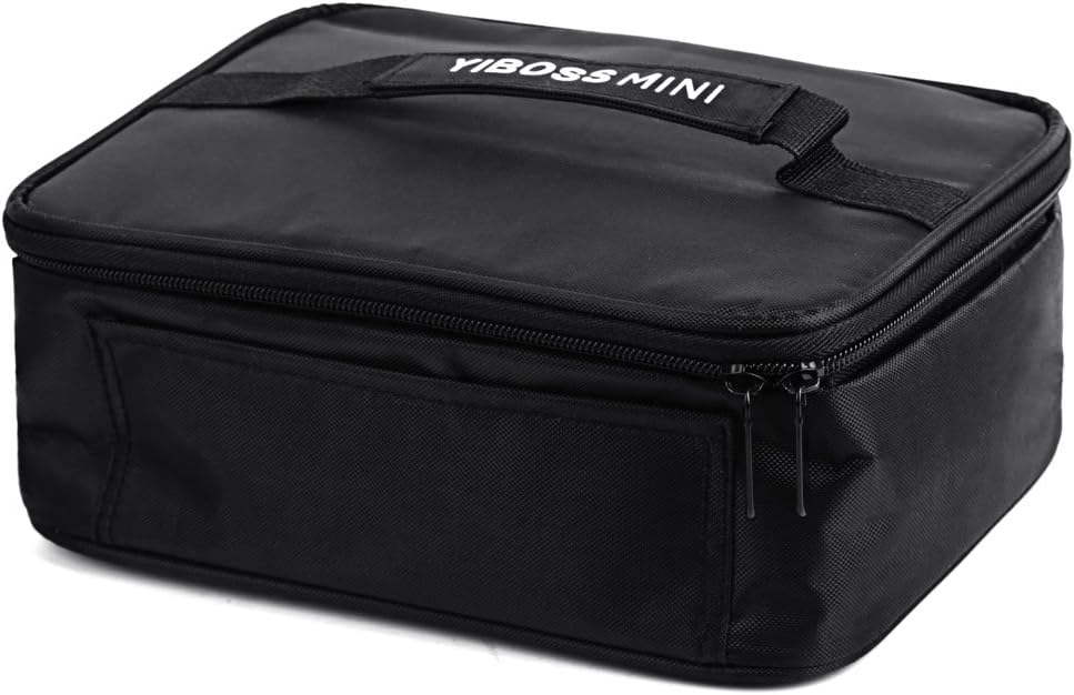Lunch Box with Portable Oven, Lunch Bag for Men Women Adults with Divided - Thermal Lunchbox Cooler for Kids Teens Boys Decker Tote Sit For Small Microwave Oven (BAG, BLACK)