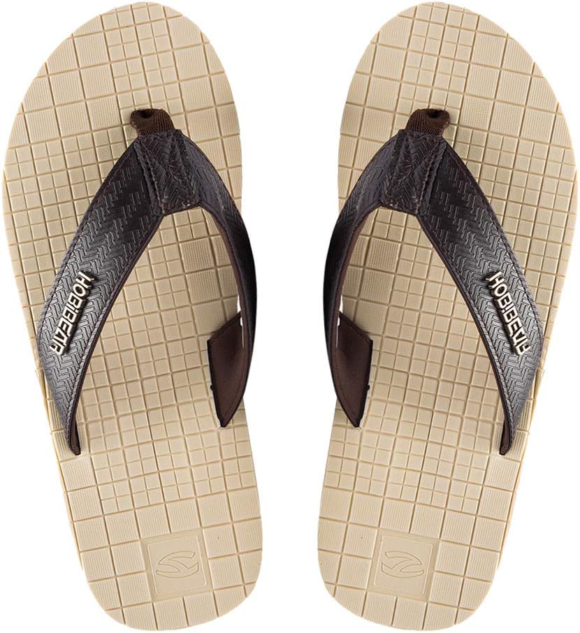 KIIU Mens Flip-Flops Lightweight Beach Thong Sandal for Men Casual Slippers Wide Platform