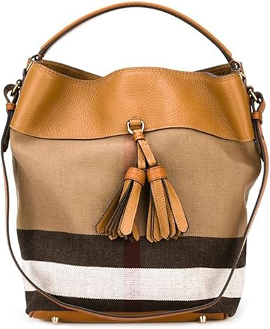 burberry ashby medium canvas bucket bag
