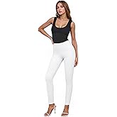 Hybrid & Company Women Stretch Skinny Dress Pants Nylon Ponte Pull On Office Leggings Trousers