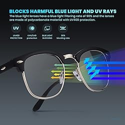 racico Computer Blue Light Blocking Glasses Blue