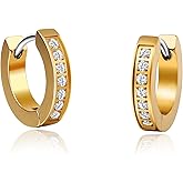 Limerencia G23 Pure Titanium Hypoallergenic Huggie Hoop Earrings for Sensitive Ears
