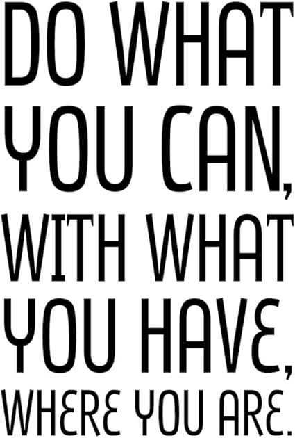 Amazon Iby アイバイ ウォールステッカー 名言 セオドア ルーズベルト Do What You Can 黒 光沢 日本語説明書付 ウォールステッカー オンライン通販