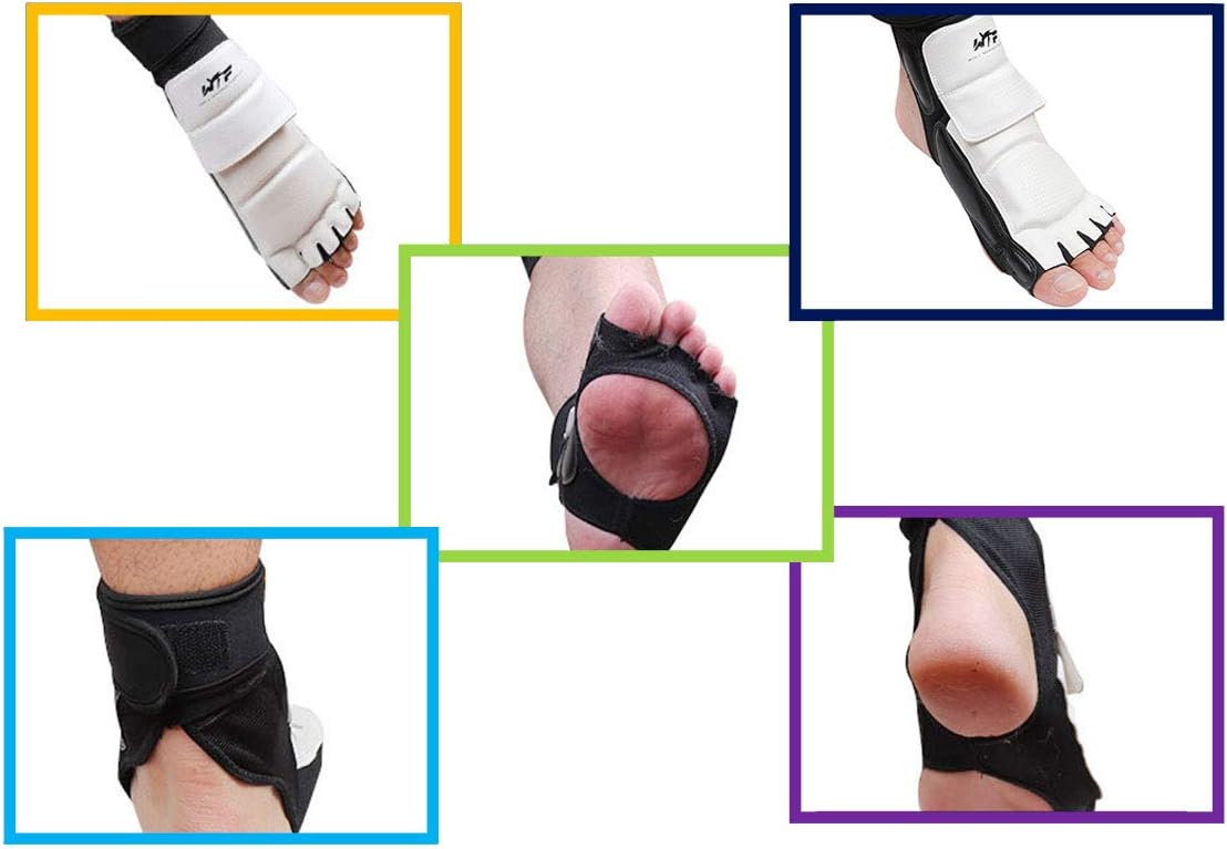 Goetland Taekwondo Foot Protector Gear Martial Arts Fight Boxing Punch Bag Sparring Training : Sports & Outdoors