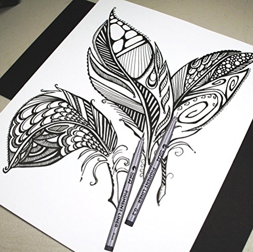 Dyvicl Black Micro-Pen Fineliner Ink Pens - Waterproof Archival Ink Micro Fine Point Writing Drawing Pens for Sketching, Anime, Artist Illustration, Technical Drawing, Office Documents, Scrapbooking - Thumbnail 4