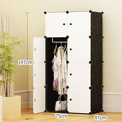 Bedroom Wardrobes Portable Clothes Closet Non Woven Fabric