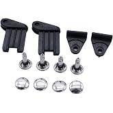 Two Sets 8 PCS SHLPDFM Black Rear Sunshade Repair Kit Fits for BMW E39 E46 3 Series 5 Series 7 Series M5 Sunblind