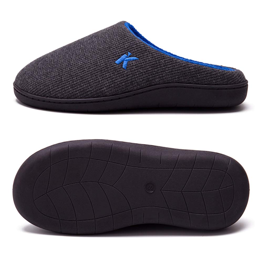 Pantofole da donna antiscivolo, comode e in lino, per interni, leggere, traspiranti, in lino, comode e comode, per ospiti, grigio., 36 EU