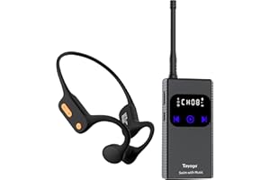 Tayogo Swimming Headphones with Bluetooth Receiver – IPX8 Waterproof Bone Conduction Headset for Swimming, Open-Ear Design, Stream Spotify/Audible Underwater with Swim Transmitter