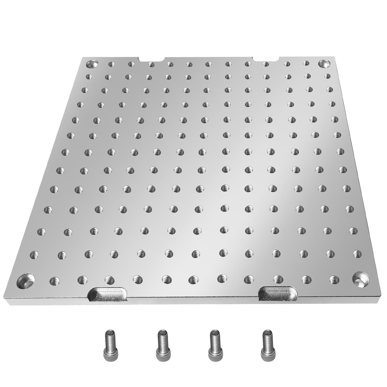 10x10x0.5" MIC 6 Aluminum Fixture Plate | Precision Mini Pallet & Sacrificial Surface