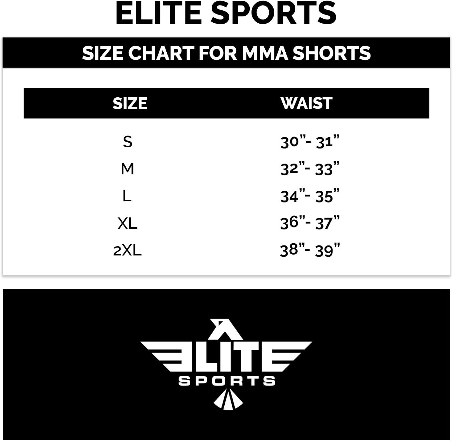 Elite Sports Men’s MMA Fight Shorts, Star Series UFC, BJJ, No Gi, Grappling, Jiu Jitsu Shorts : Clothing
