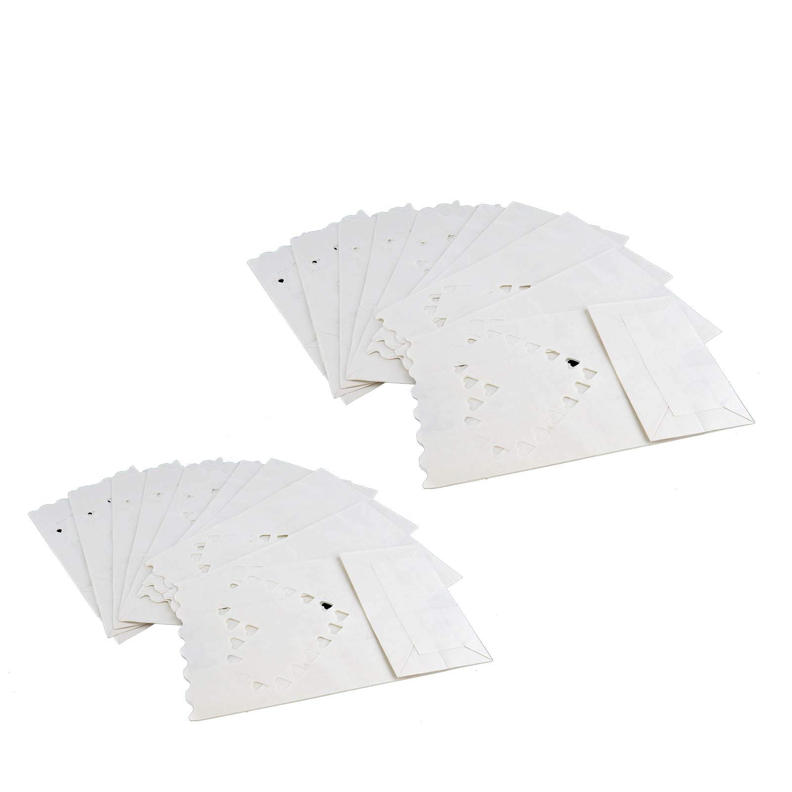 OTOTEC 20 x Paper Luminary Candle Light Bag Candle Tealight Lantern For Wedding Parties