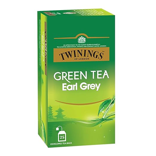 Twinings Green Tea Earl Grey 25 Teabags Green Tea Delicate Citrus Bright Perky Amazon In Grocery Gourmet Foods