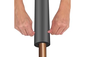 Pipe Insulation Foam Tube, Exterior Pipe Insulation Wrap, ID 1/4" 3/8" 1/2" 5/8" 3/4" 7/8" 1" 1-1/8" 1-1/4" 1-1/2" 2" 3" 3-5/