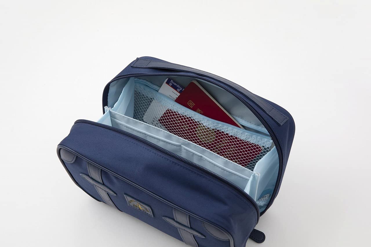 GLOBE-TROTTER LIMITED BOOK NAVY ver.:8/2発売【ムック本付録】グローブ・トロッター マルチポーチ(NAVY ver.)