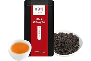 XINQING Xin Qing Black Oolong Tea Taiwan Red Oolong Tea Taiwan High Mountain Oolong Tea Loose Oolong Tea 150g/5.3oz